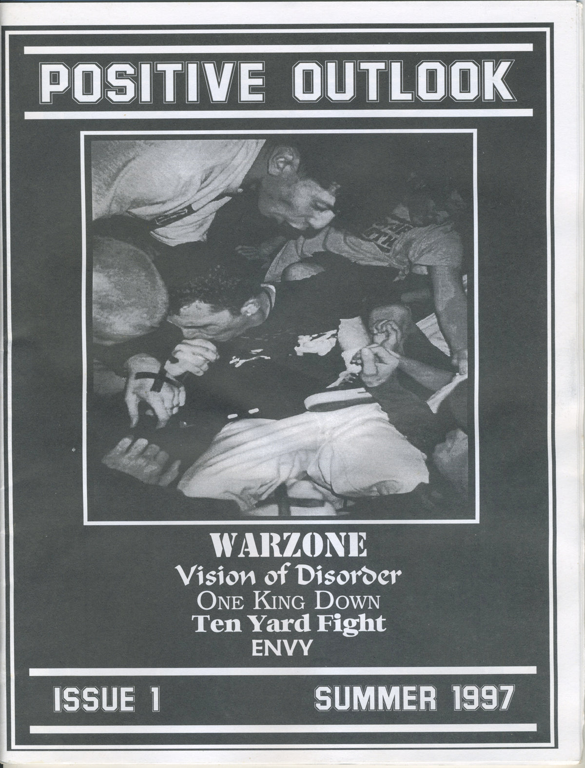 Vintage Positive Outlook &quot;Hardcore&quot; Fanzine Issue #1