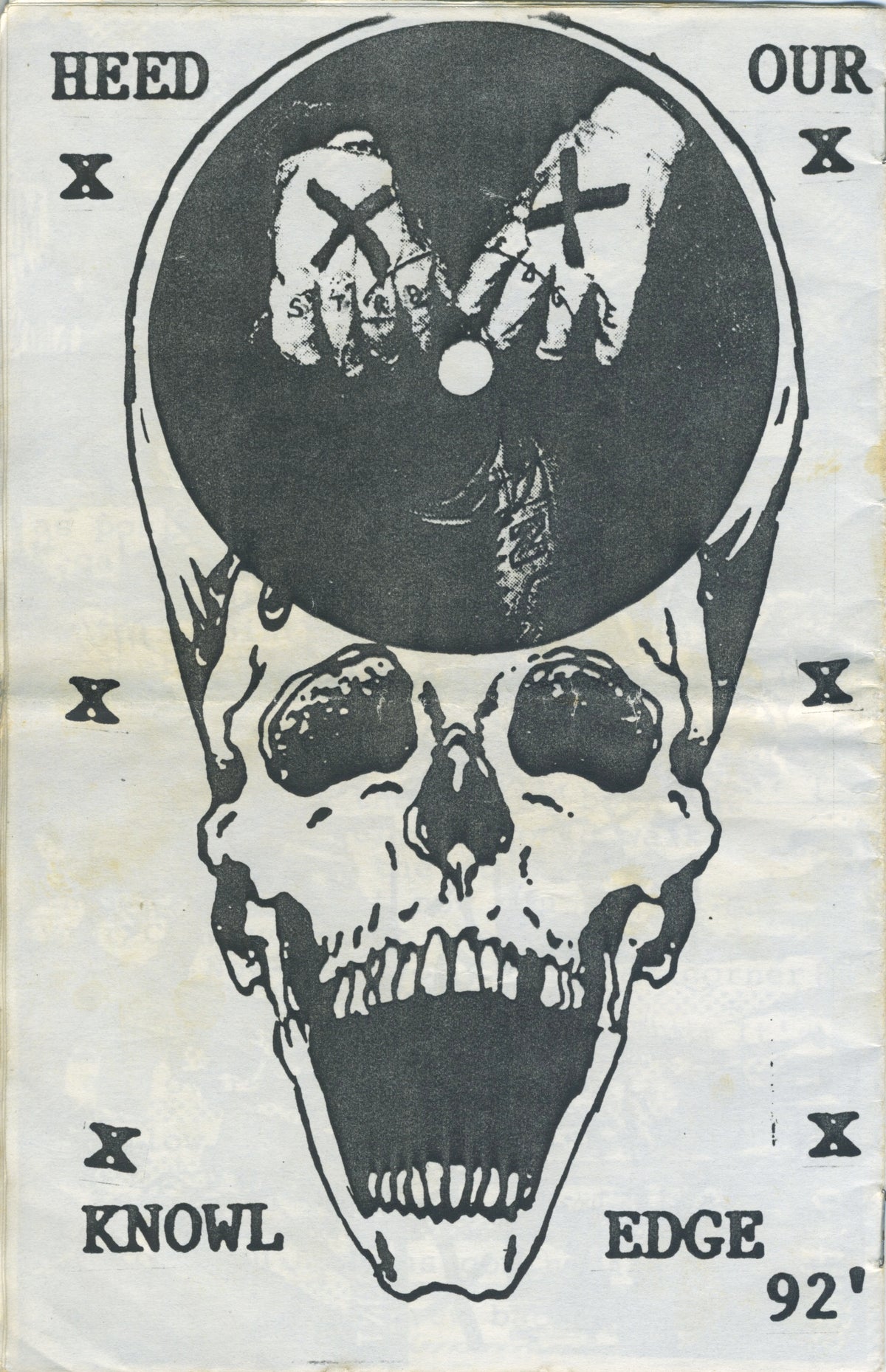 Vintage Positive Youth For Unity Fanzine "XXX" '92 Issue #X - jointcustodydc