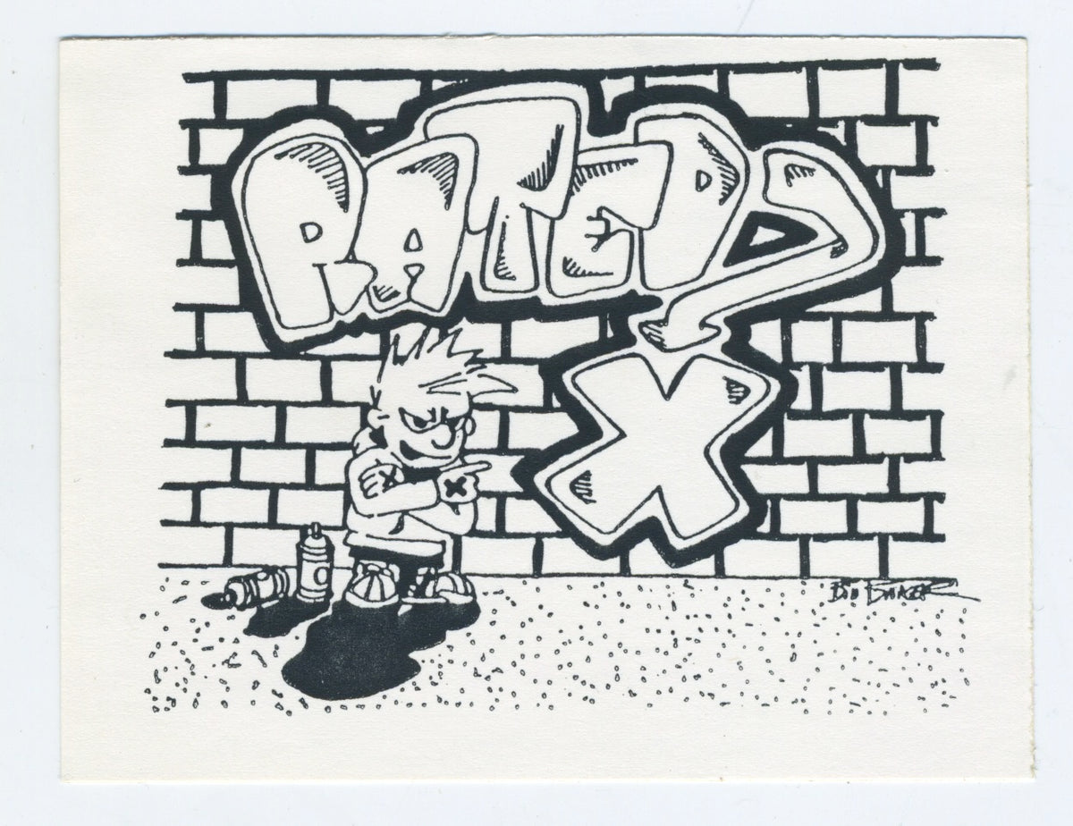 Vintage Rated-X Fanzine &quot;Bill Baker&quot; Starliner Sticker