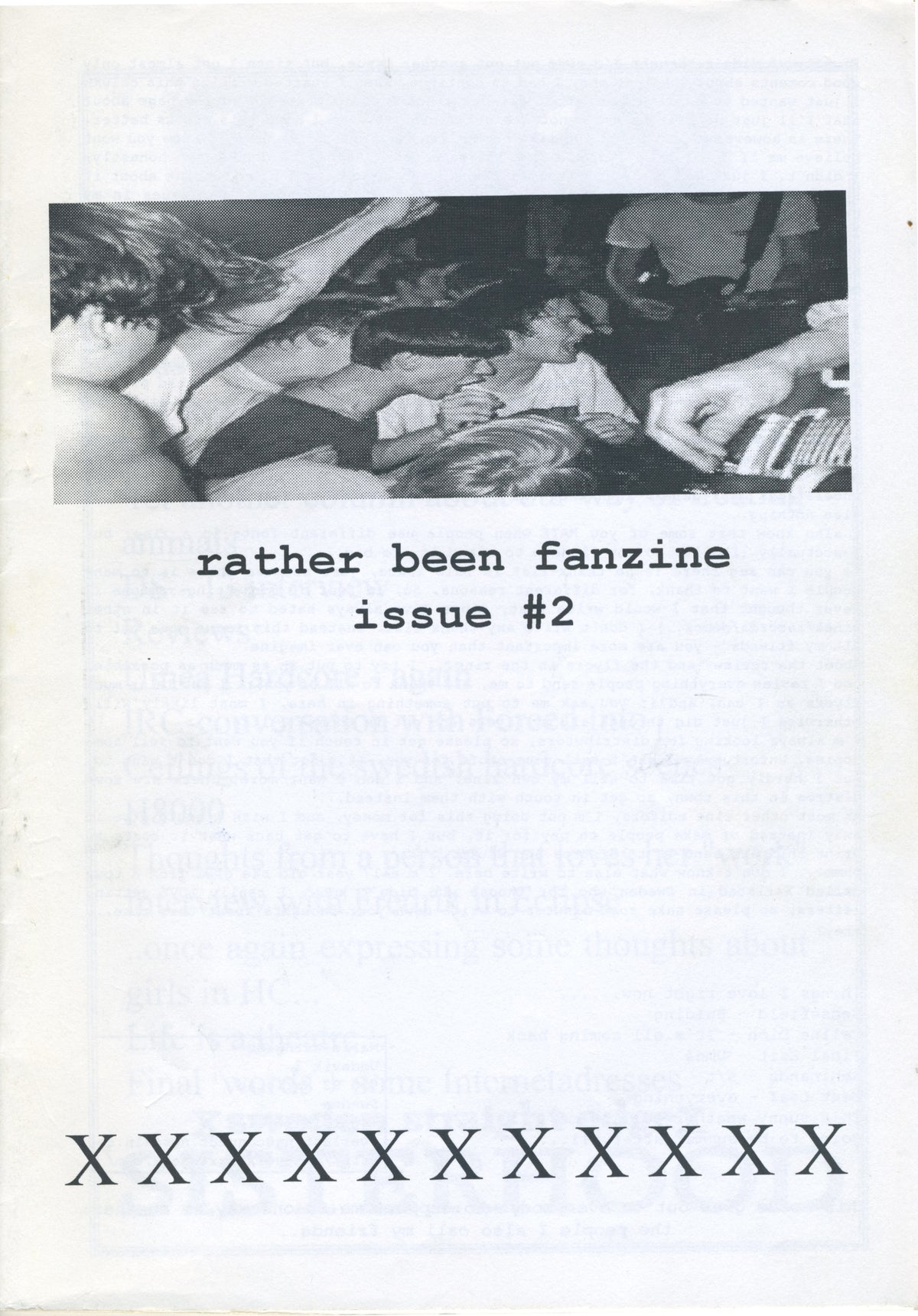 Vintage Rather Been &quot;Sweden Straight Edge&quot; Fanzine Issue #2