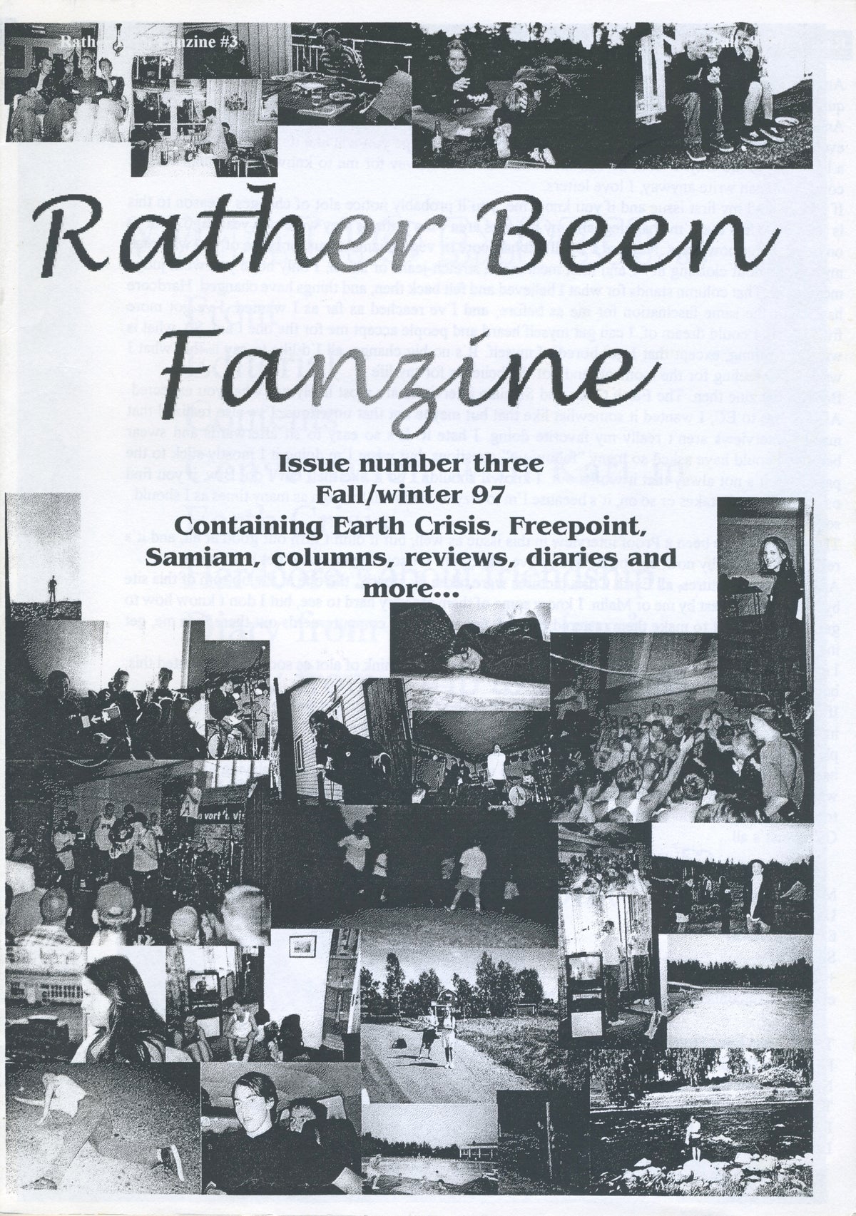 Vintage Rather Been &quot;Sweden Straight Edge&quot; Fanzine Issue #3