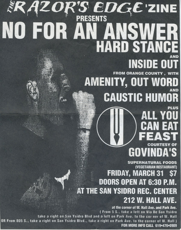 Vintage The Razor's Edge Zine 