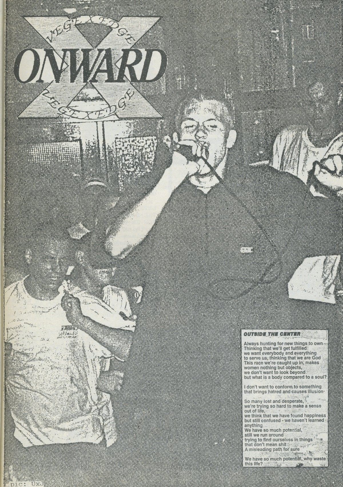 Vintage Reminder &quot;Straight Edge Hardcore&quot; Fanzine Issue #1