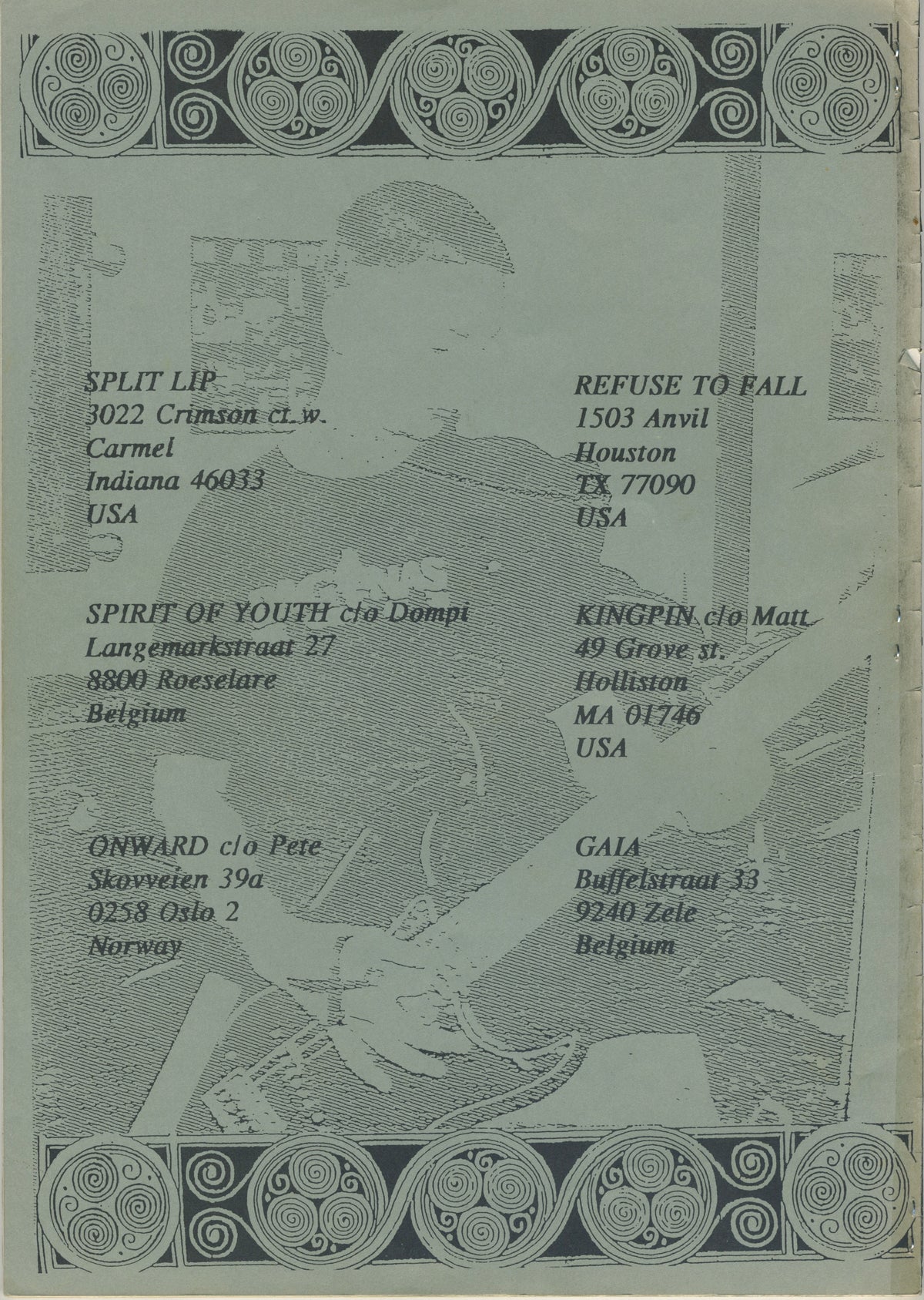 Vintage Reminder &quot;Straight Edge Hardcore&quot; Fanzine Issue #1