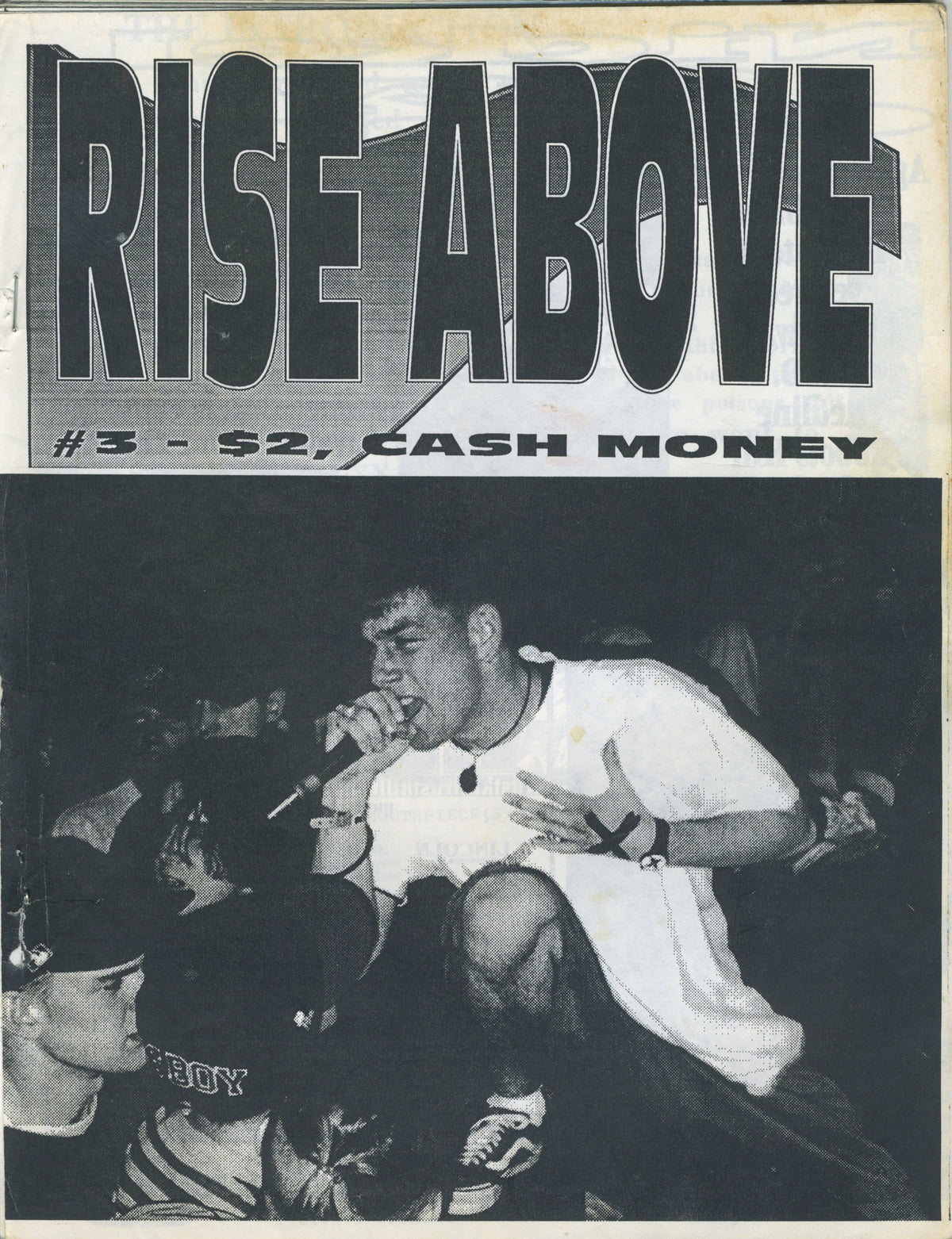 Vintage Rise Above &quot;Straight Edge&quot; Hardcore Fanzine Issue #3