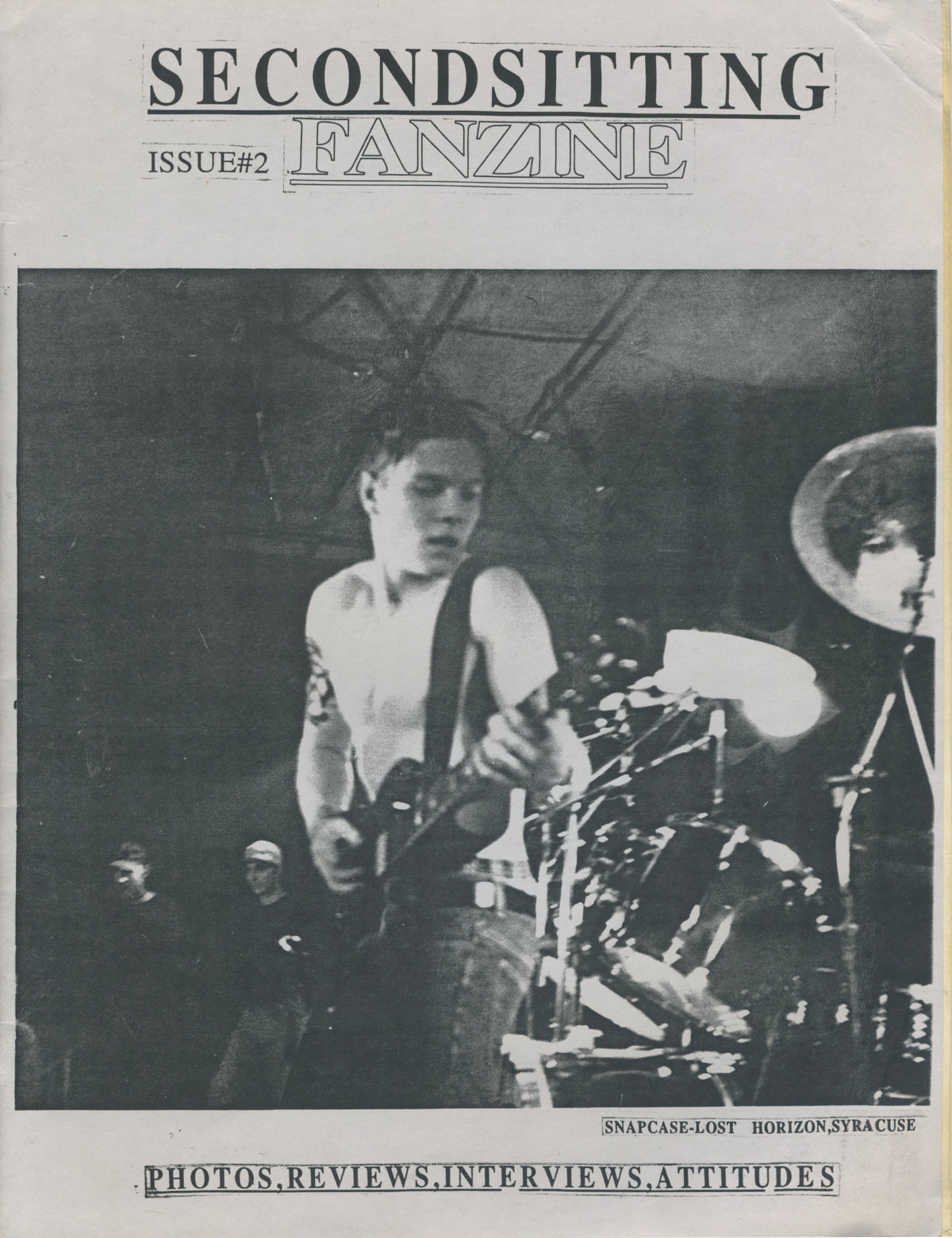 Vintage Second Sitting &quot;Upstate NY Hardcore&quot; Fanzine Issue #2