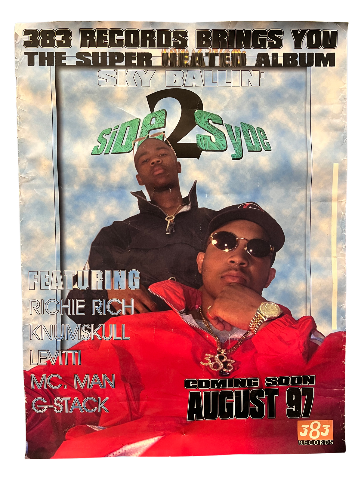 Vintage Side 2 Syde &quot;Sky Ballin&quot; Promotional Poster &#39;97