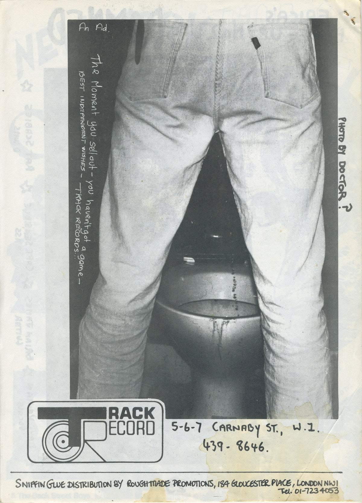 Vintage Sniffin&#39; Glue Fanzine &quot;Don Letts&quot; Issue #7