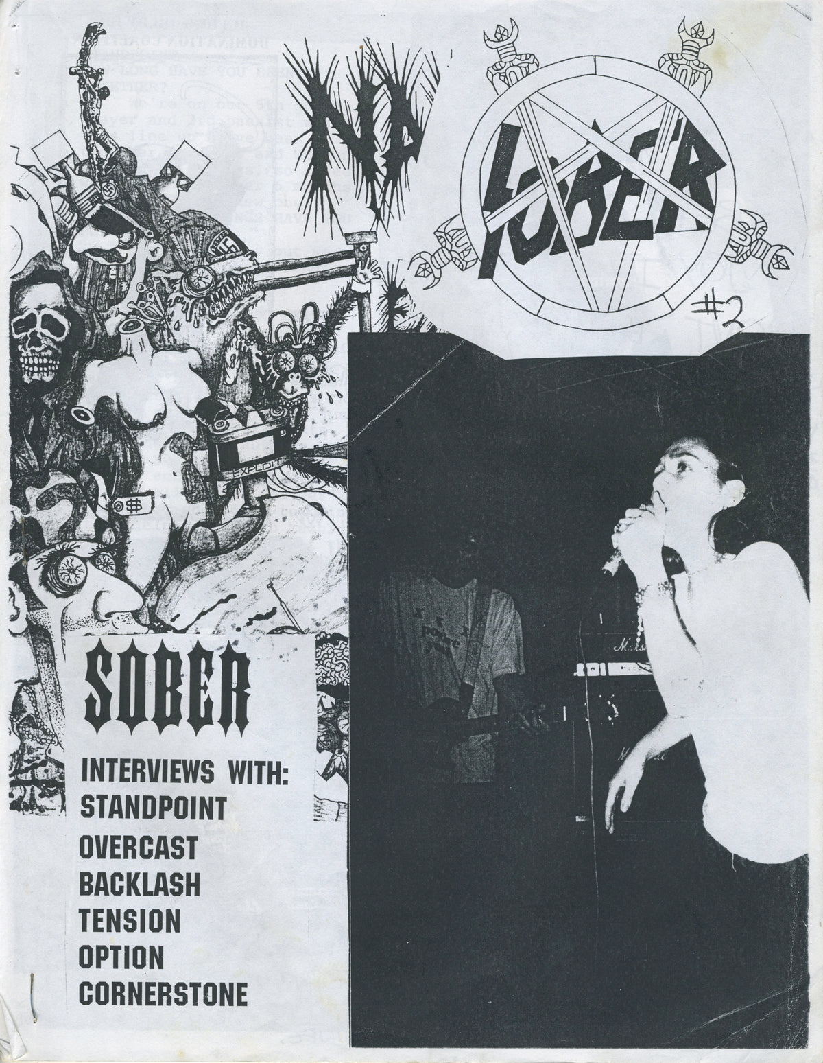 Vintage Sober Issue #2 &quot;North Carolina&quot; 90&#39;s Hardcore Fanzine