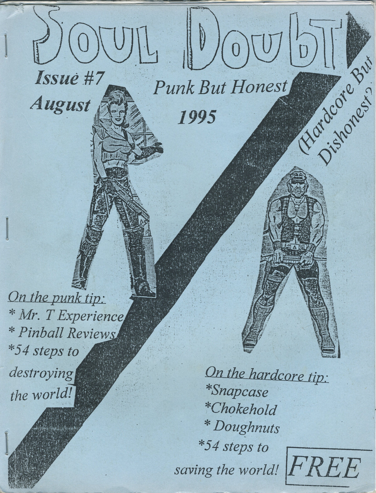 Vintage Soul Doubt &quot;90&#39;s Hardcore&quot; Gainesville, FL Fanzine Issue #7