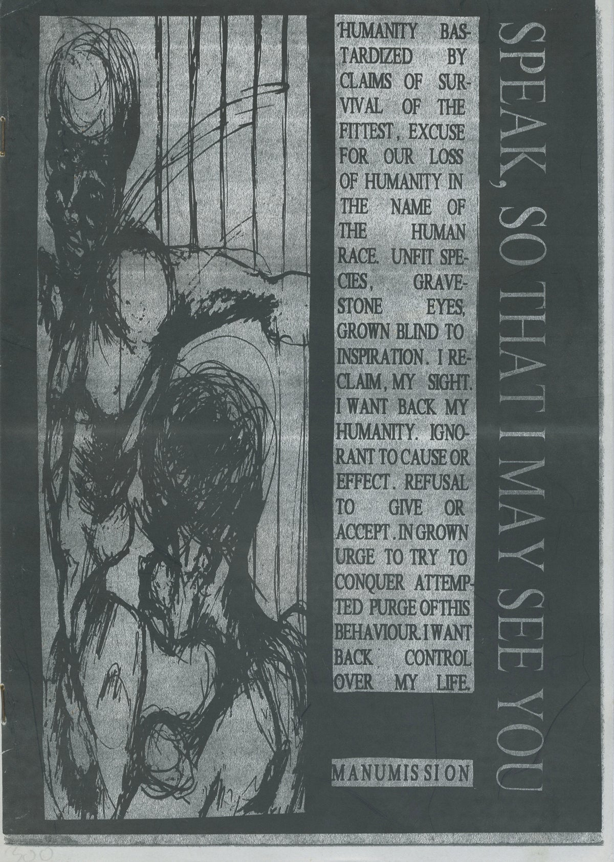 Vintage Speak So That I May See You &quot;Munchen, Germany&quot; 90&#39;s Hardcore Fanzine