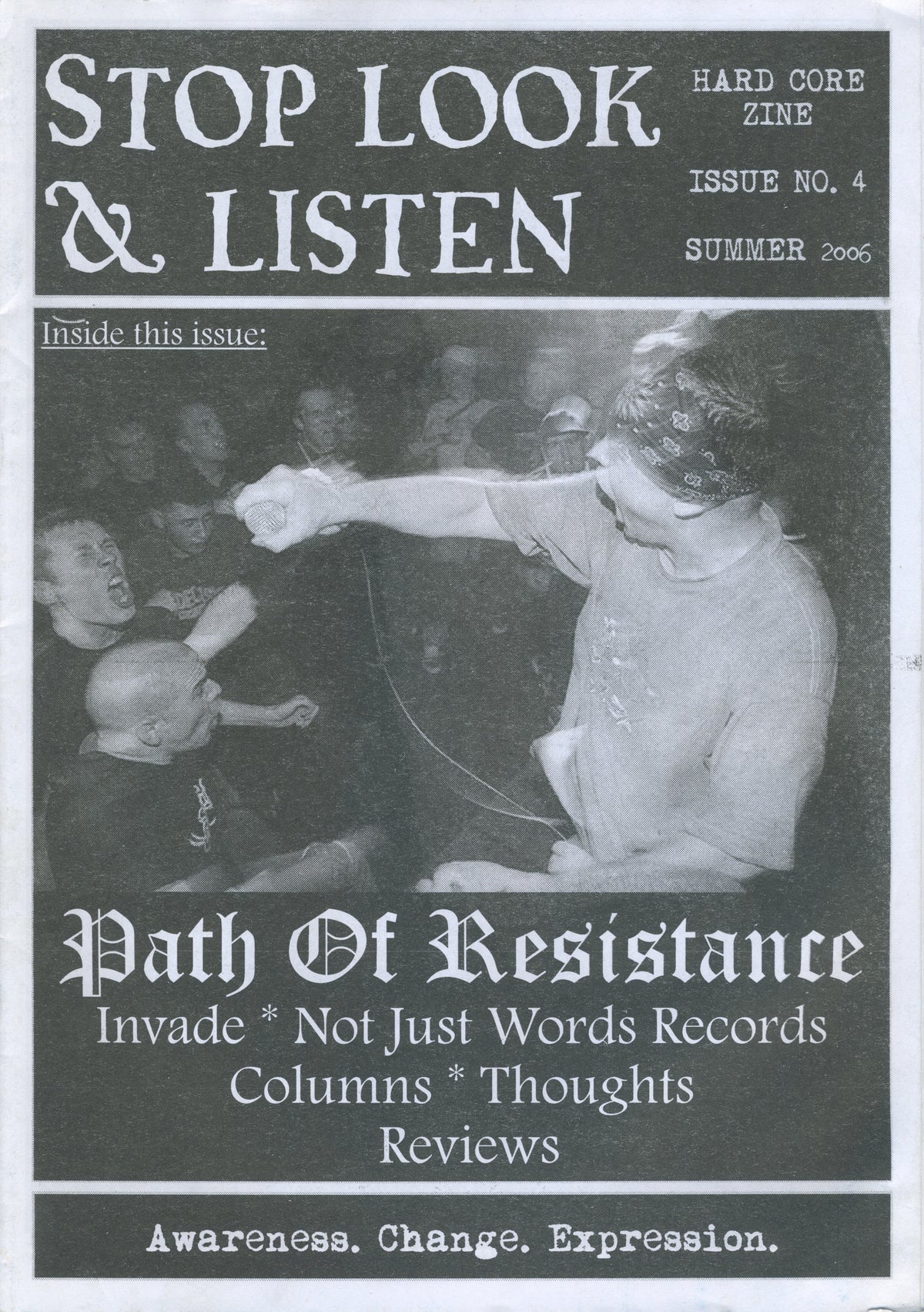Vintage Stop Look &amp; Listen &quot;The Path Of Resistance&quot; Issue #4