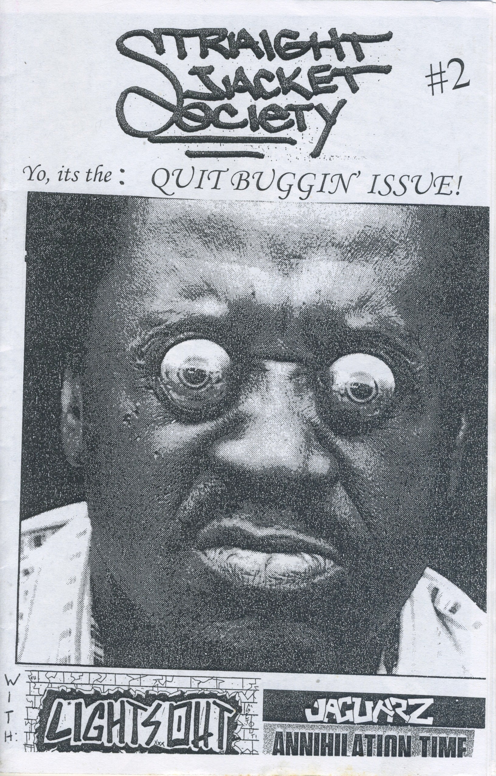 【貴重】DANGER DISAPPROVE FANZINE 岐阜パンク　エスエー Straight Jacket Society Hardcore Fanzine Issue #2 - jointcustodydc