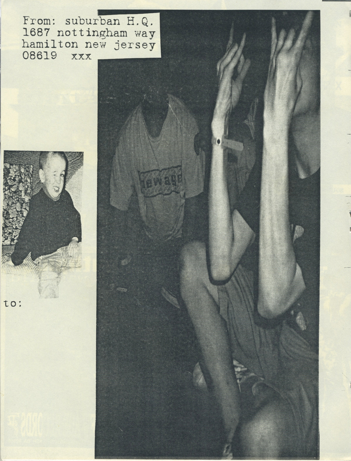 Vintage Suburban Photozine &quot;Hardcore&quot; Winter 1993