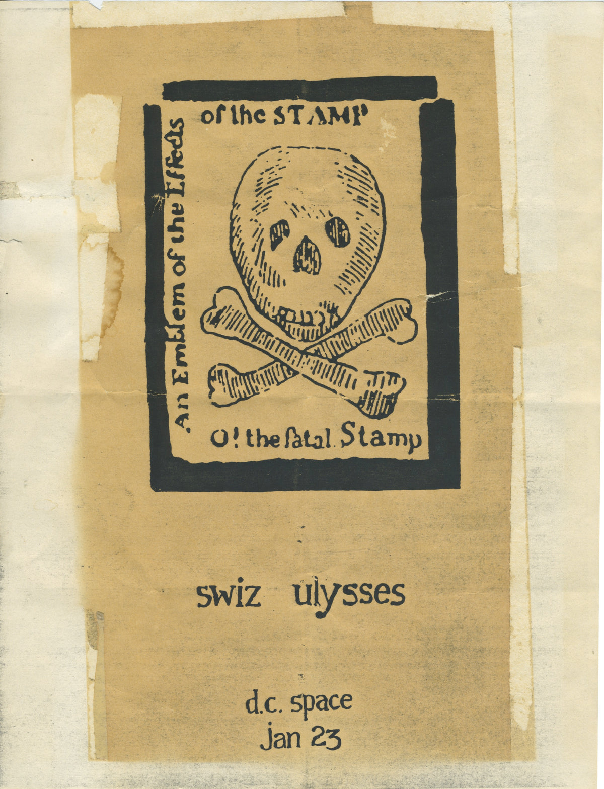 Vintage Swiz &amp; Ulysses &quot;D.C. Space&quot; Stamp Flyer