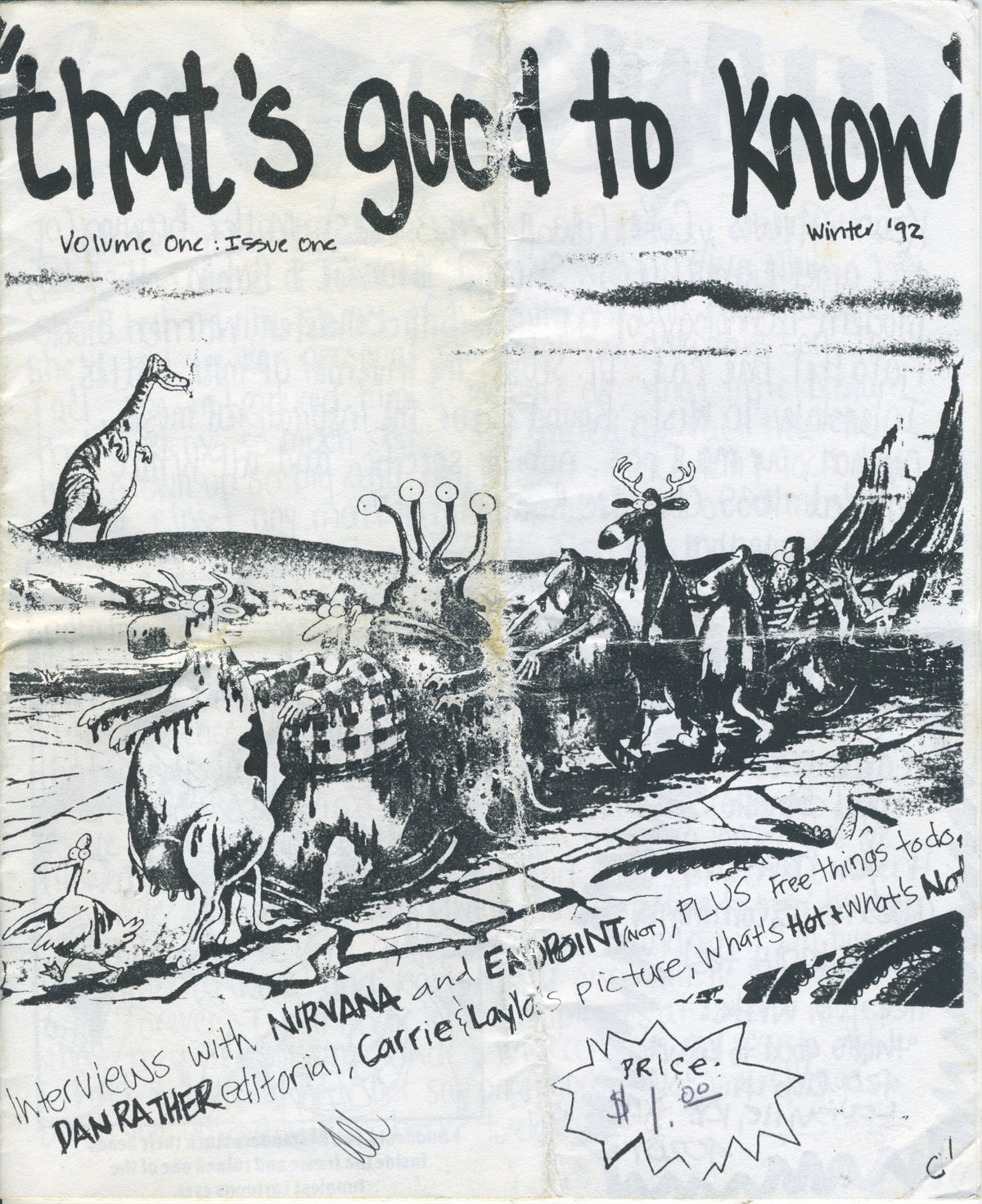 Vintage That's Good To Know "Louisville Hardcore Punk" Fanzine Issue #1