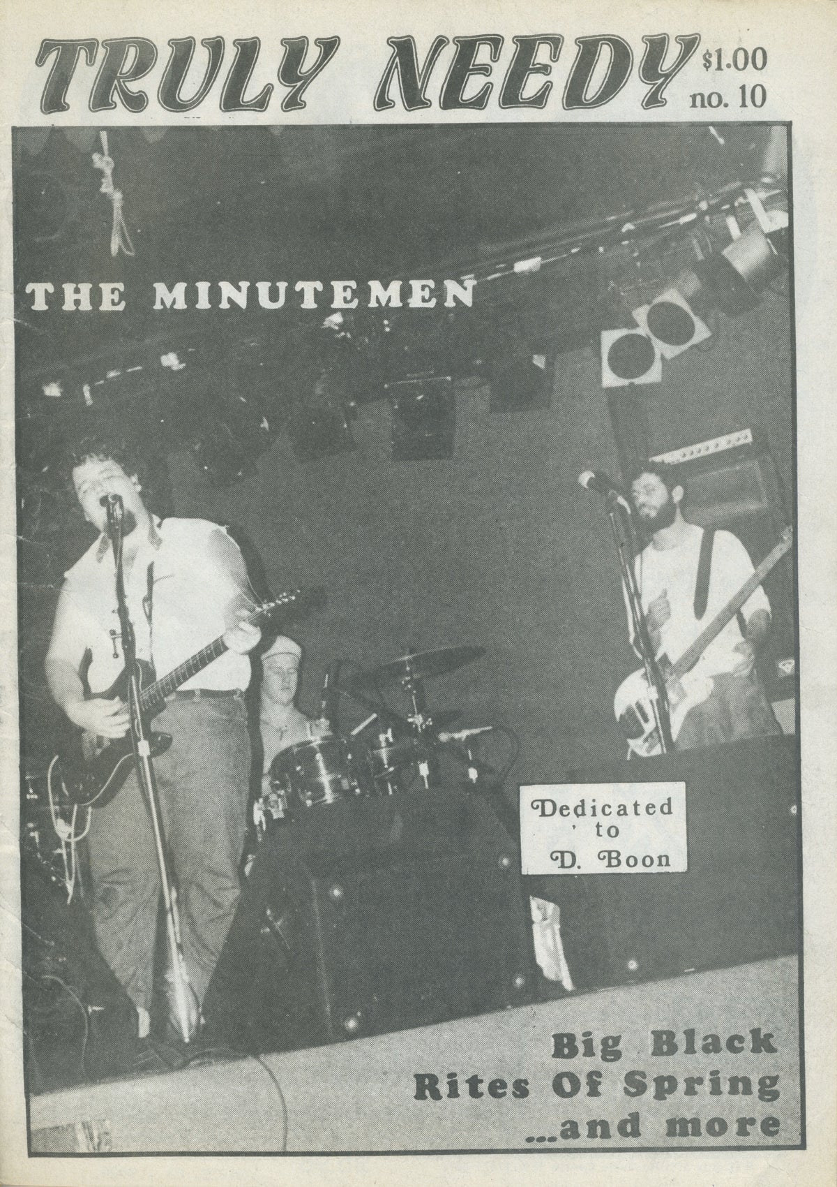 Vintage Truly Needy Fanzine "DCHC" Issue #10