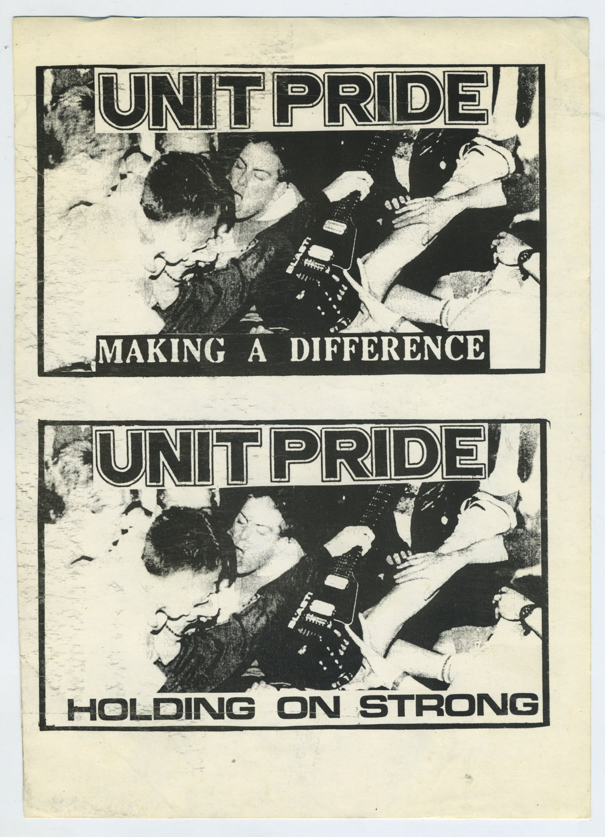 Vintage Unit Pride "Making A Difference" Uncut Sticker Sheet - jointcustodydc