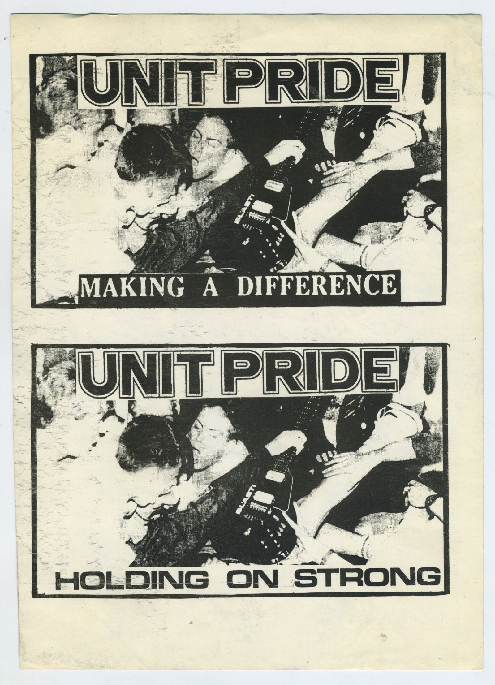 Vintage Unit Pride "Making A Difference" Uncut Sticker Sheet - jointcustodydc