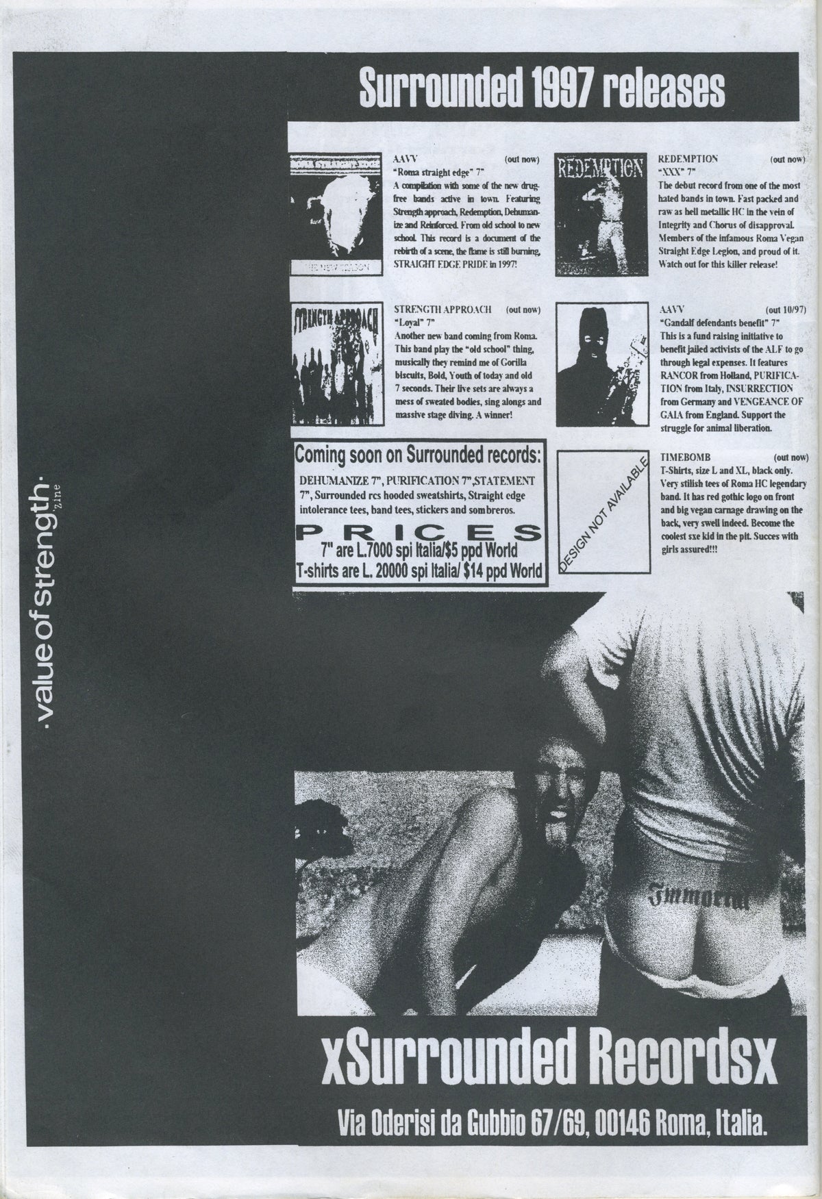 Vintage Value Of Strength &quot;90&#39;s Hardcore&quot; Fanzine Issue #4