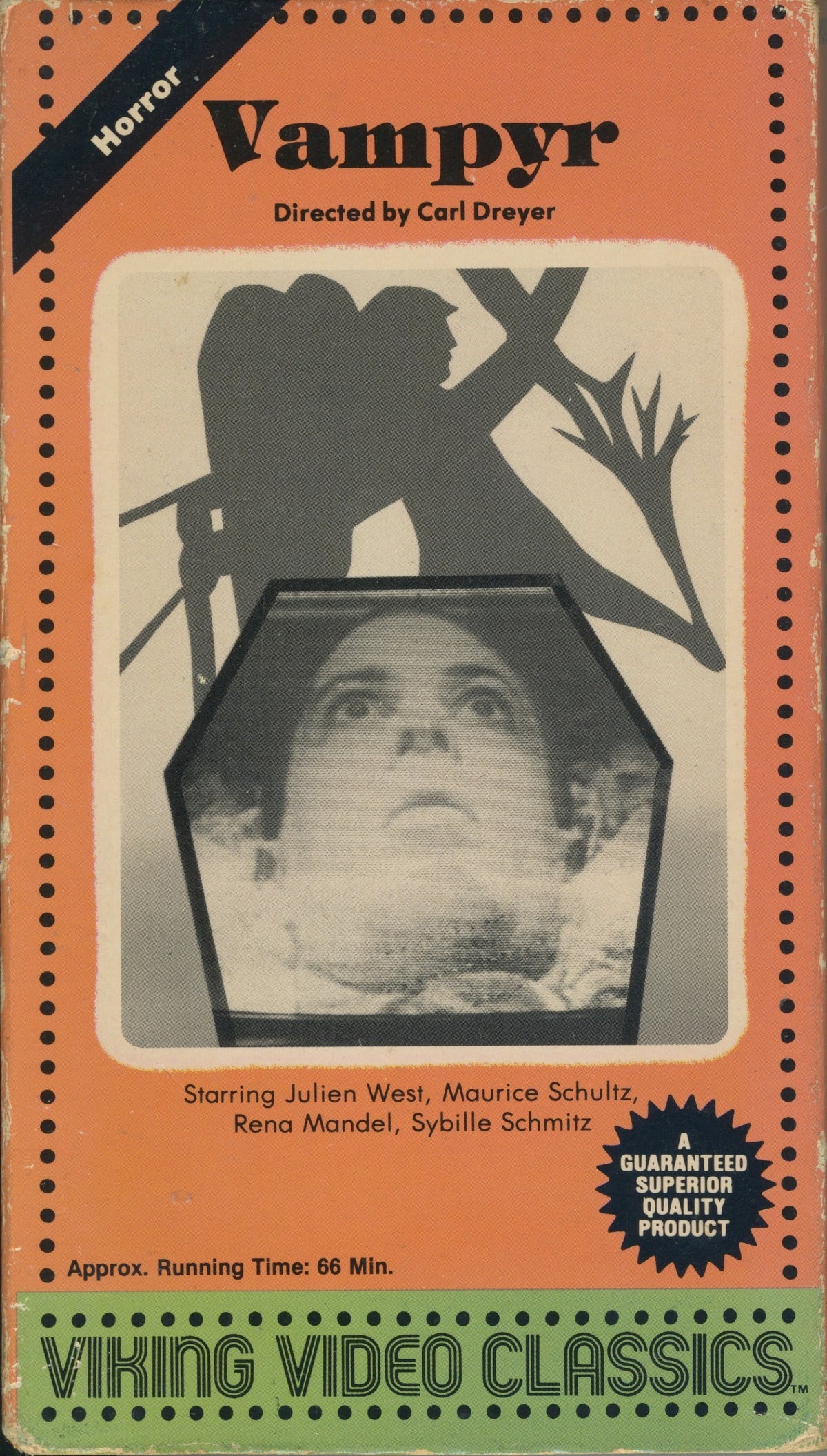 Vintage Carl Dreyer "Vampyr" Viking Video Classics VHS