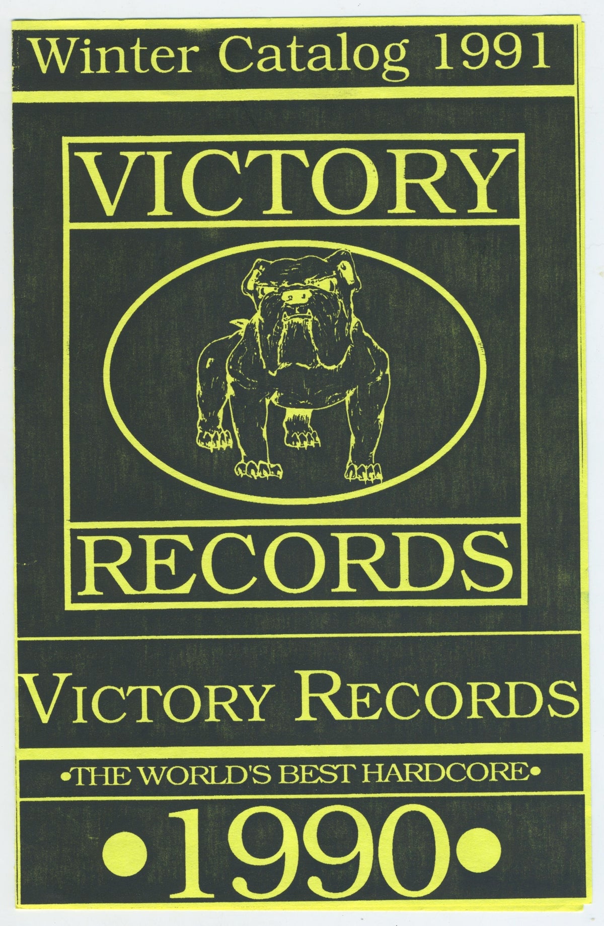 Vintage Victory Records &#39;91 Catalog + Victory Auction List Flyer