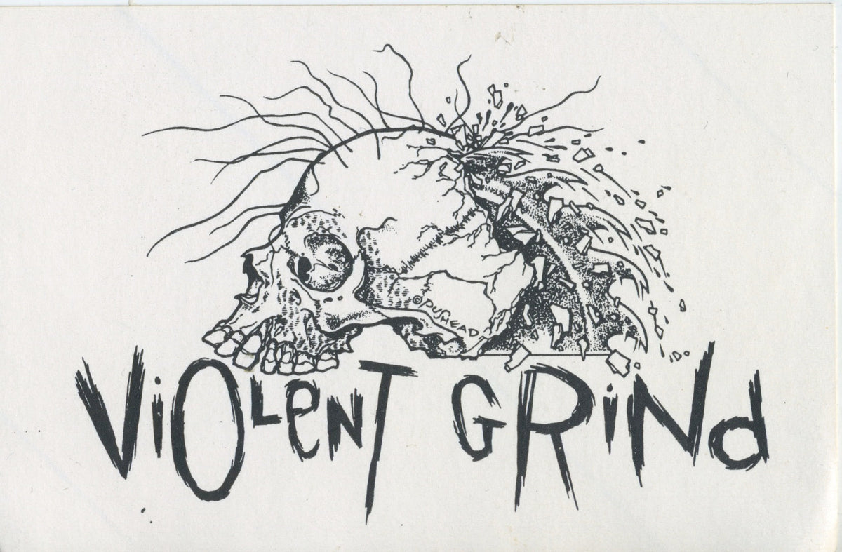 Vintage Violent Grind "Pushead" Crack 'N' Peel Tokyo Japan Sticker