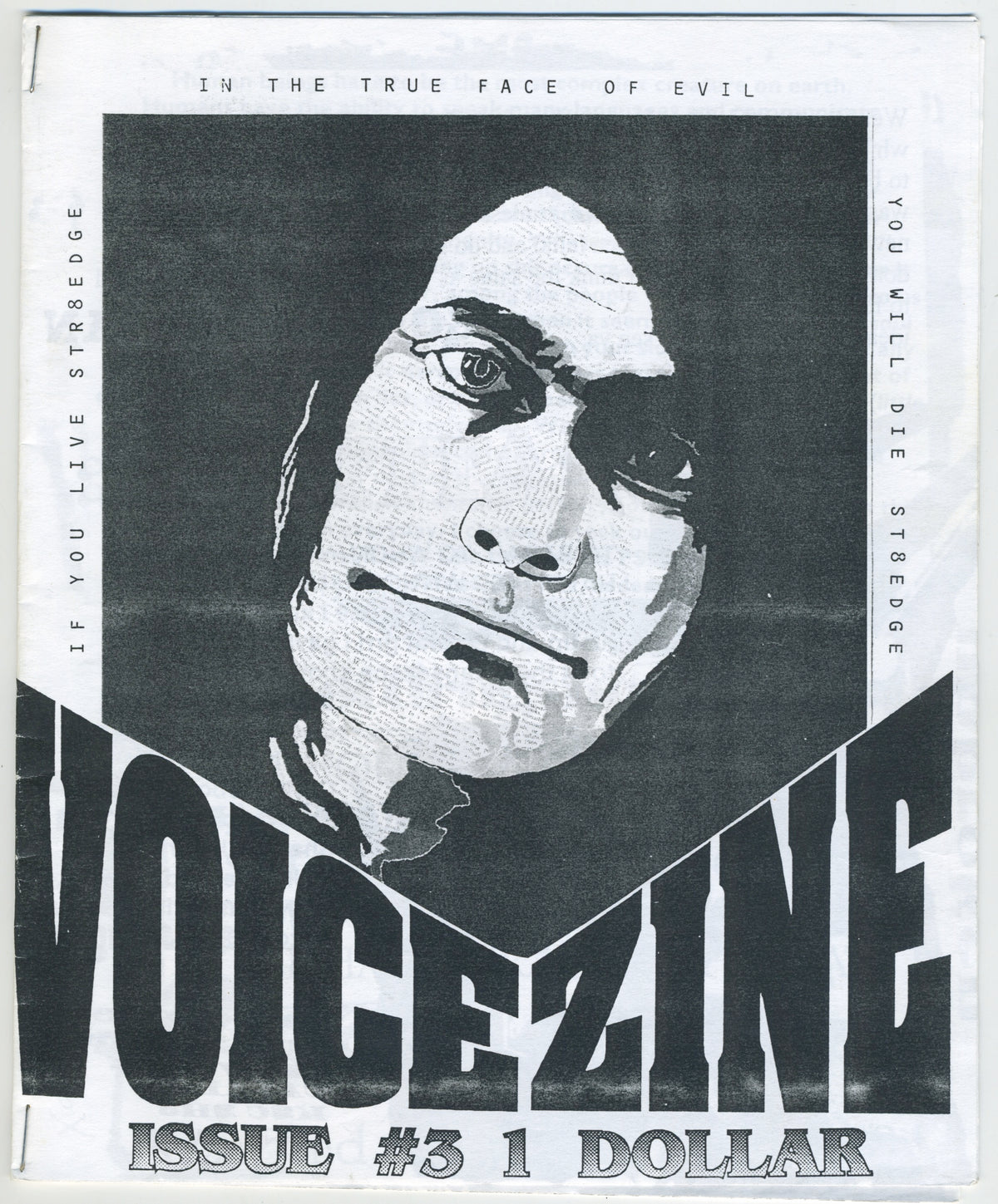 Vintage Voice &quot;Straight Edge&quot; Hardcore Fanzine Issue #3