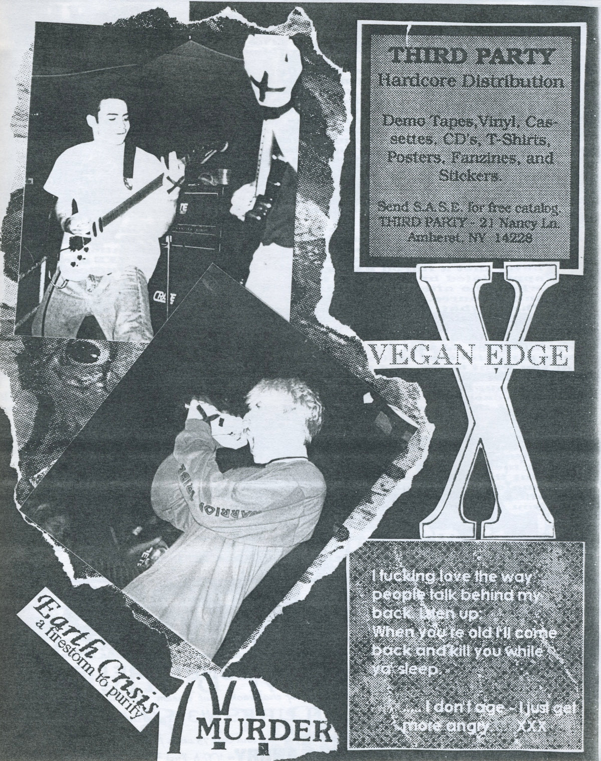 Vintage Voice &quot;Straight Edge&quot; Hardcore Fanzine Issue #3