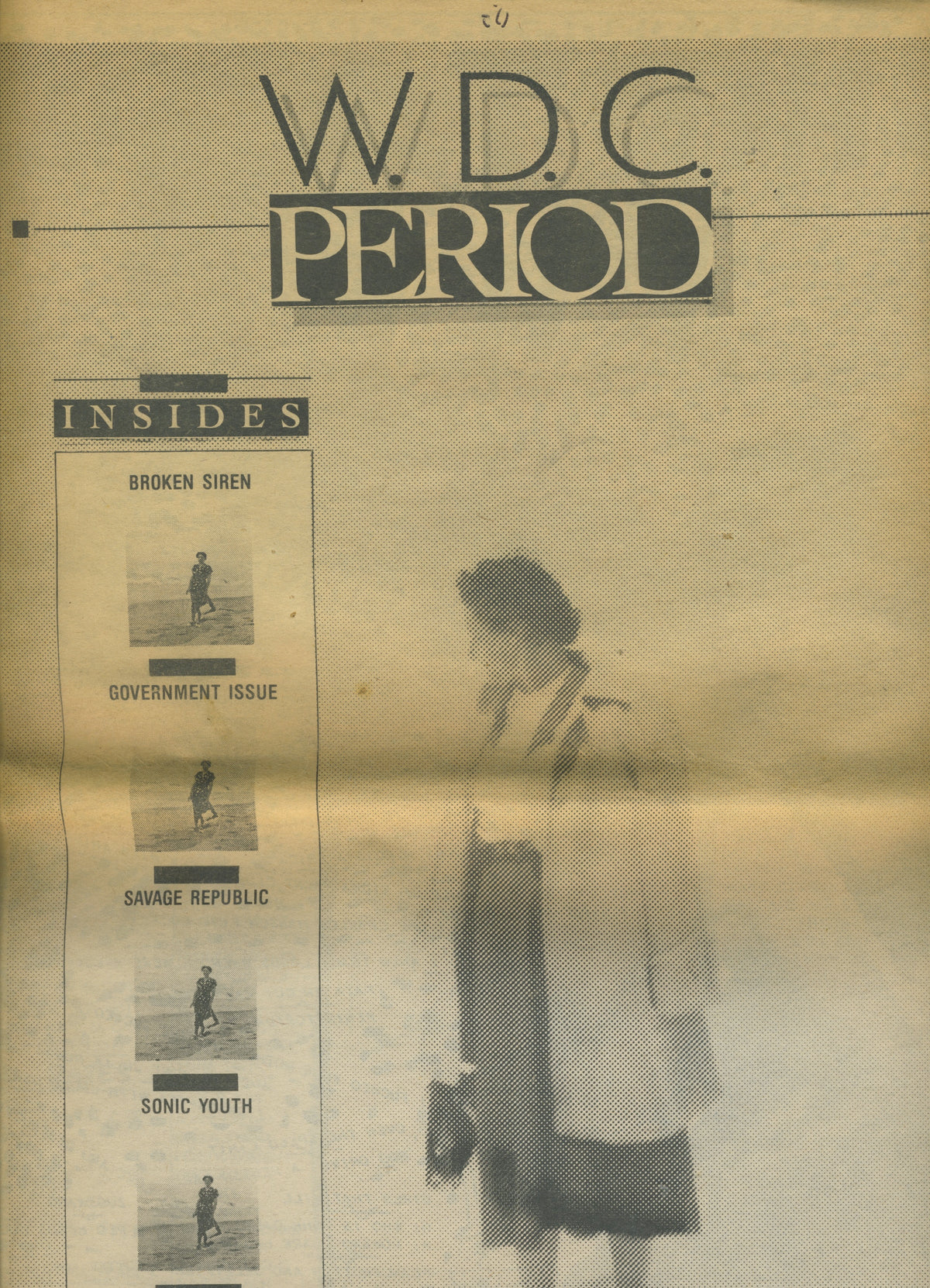 Vintage W.D.C. Period "Sonic Youth & The Feelies" Issue #16 Newspaper - jointcustodydc