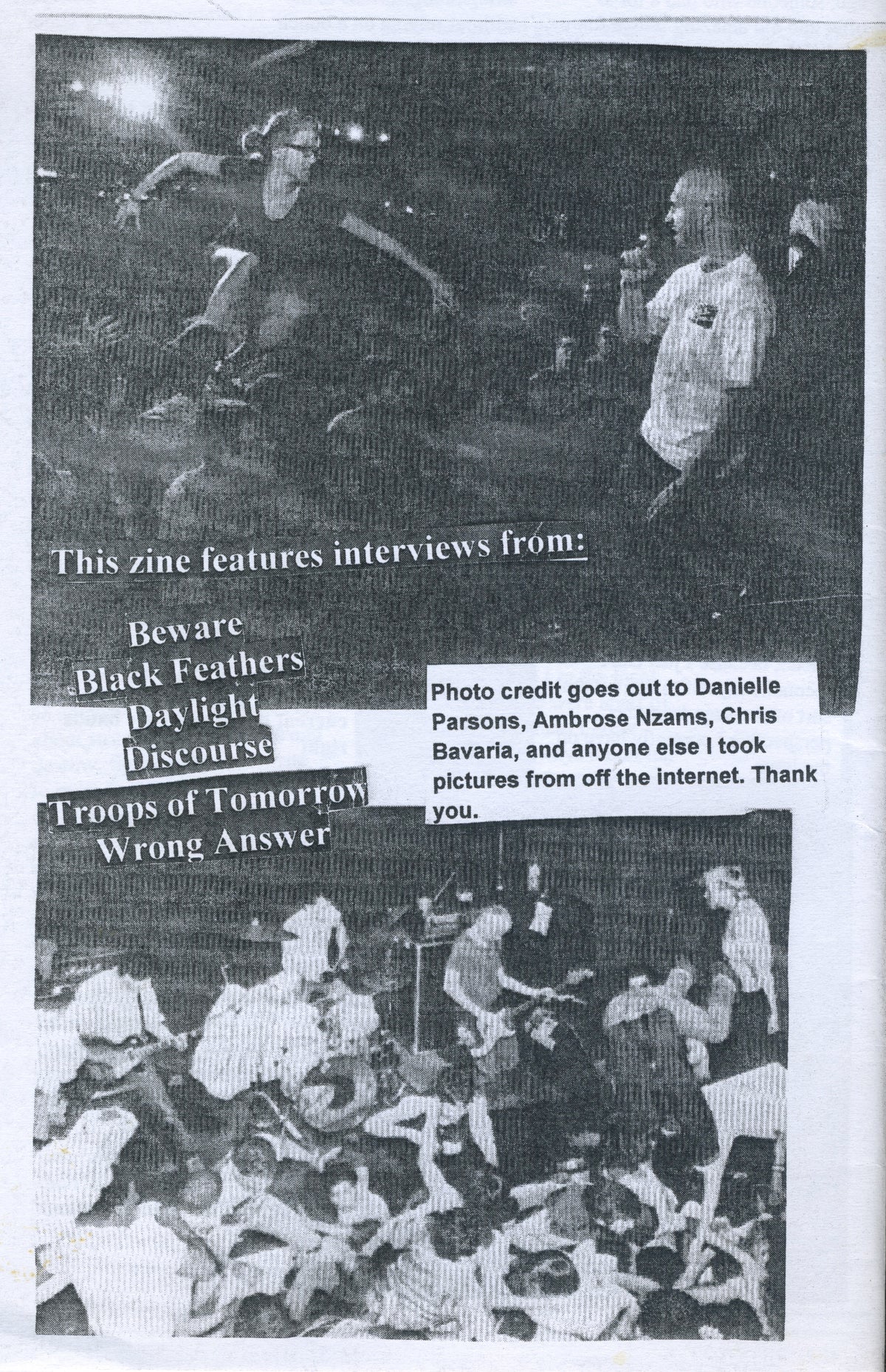 Weekend Glory "Hardcore" Fanzine Issue #2