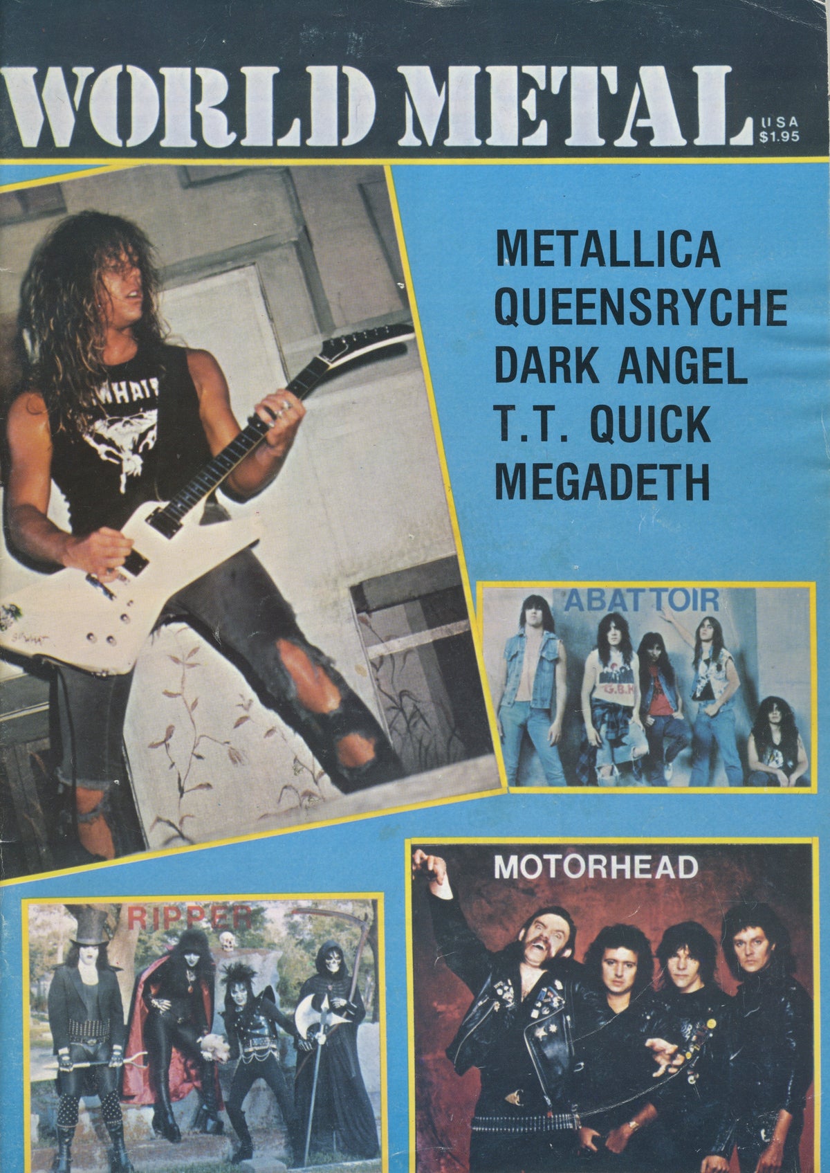 Vintage World Metal "Metallica & Motörhead" Magazine - jointcustodydc