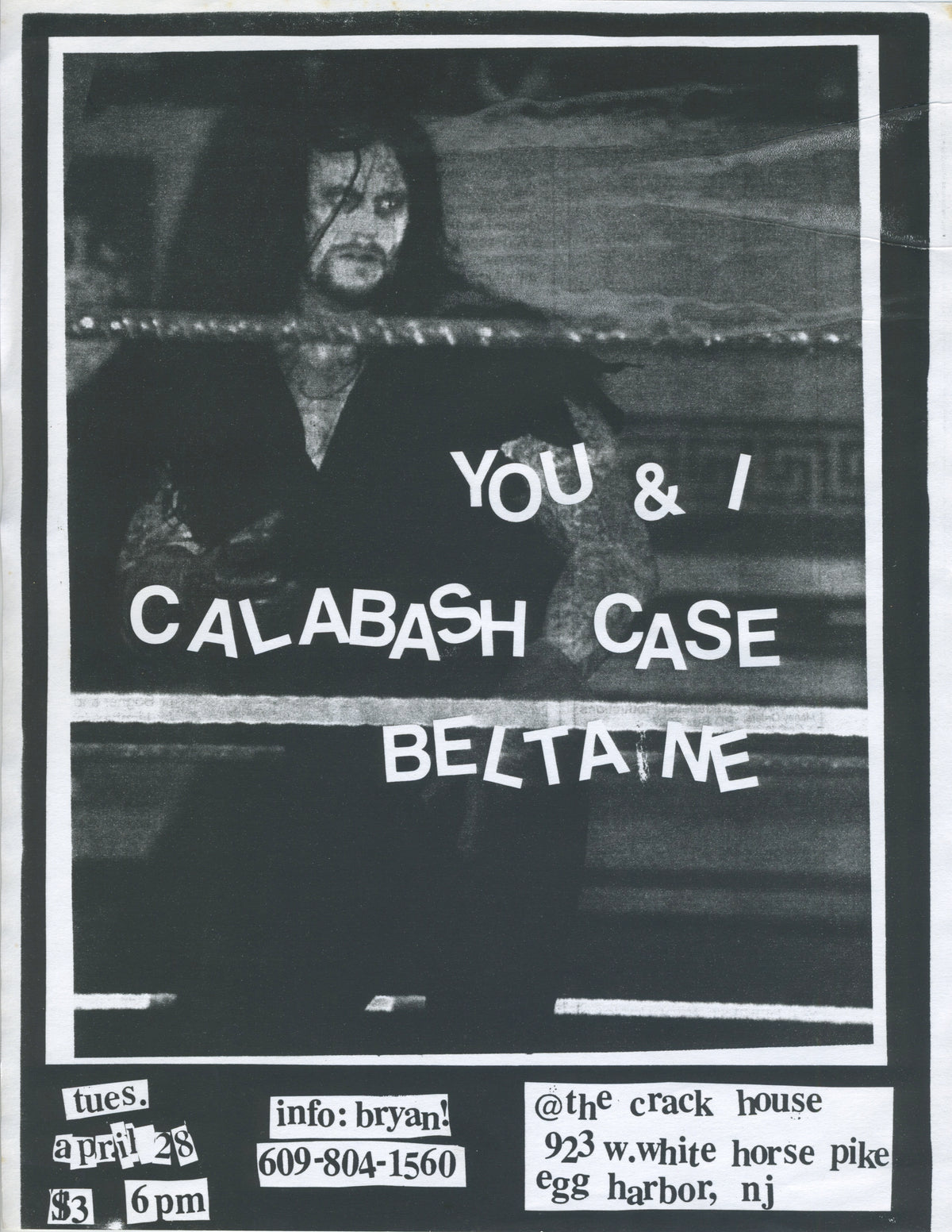 Vintage You & I Calabash Case Beltaine "The Crack House" Egg Harbor, NJ Show Flyer - jointcustodydc