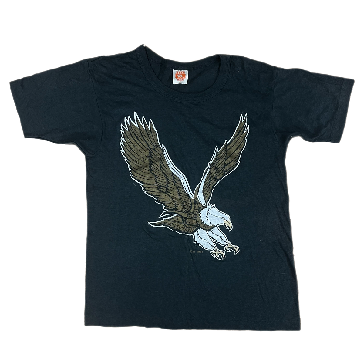 Vintage Eagle &quot;Texas Tops&quot; Biker T-Shirt