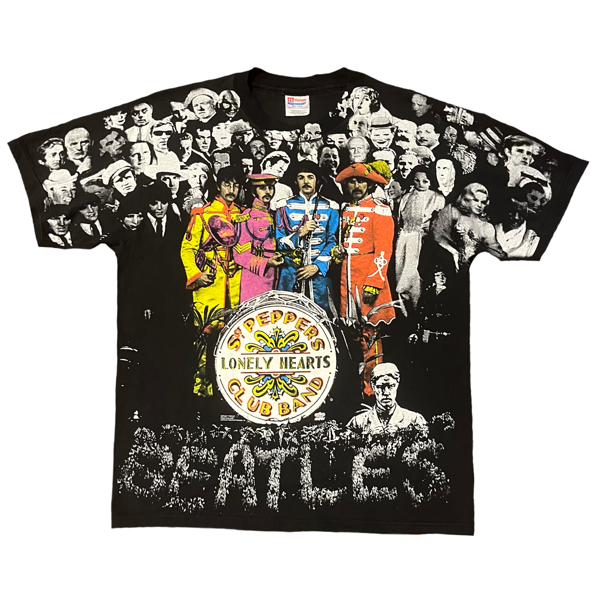 Vintage The Beatles &quot;Sgt Peppers Lonely Hearts Club Band&quot; AOP T-Shirt