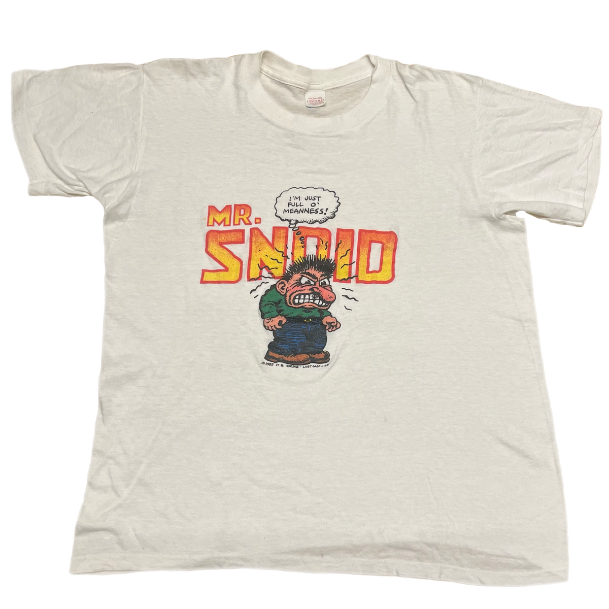 Vintage Robert Crumb &quot;Mr. Snoid&quot; Last Gasp SF T-Shirt