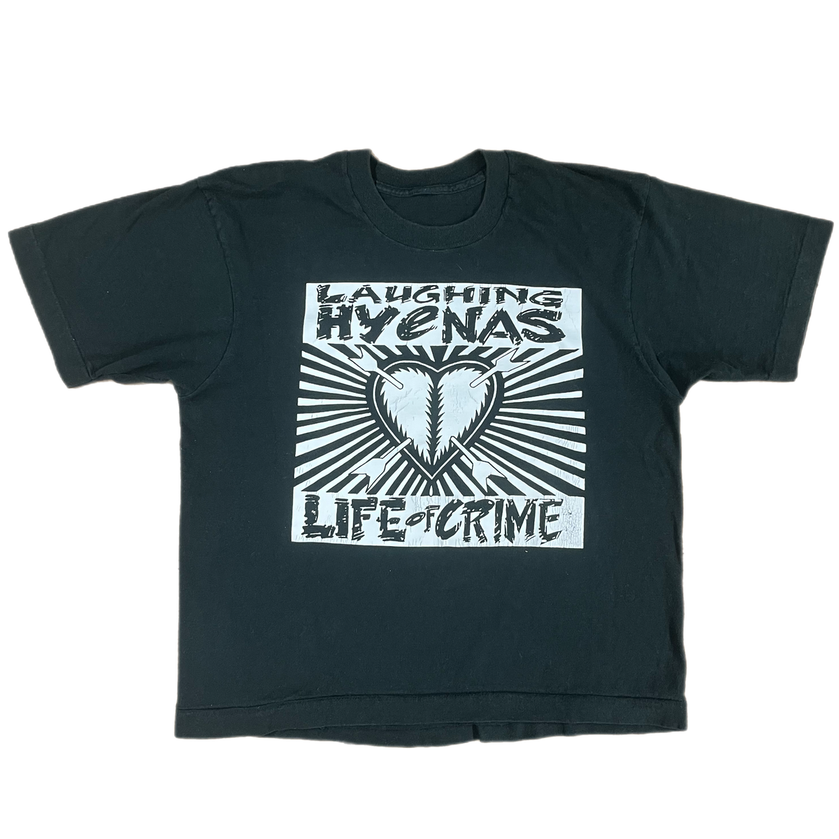 Vintage Laughing Hyenas &quot;Life Of Crime&quot; T-Shirt