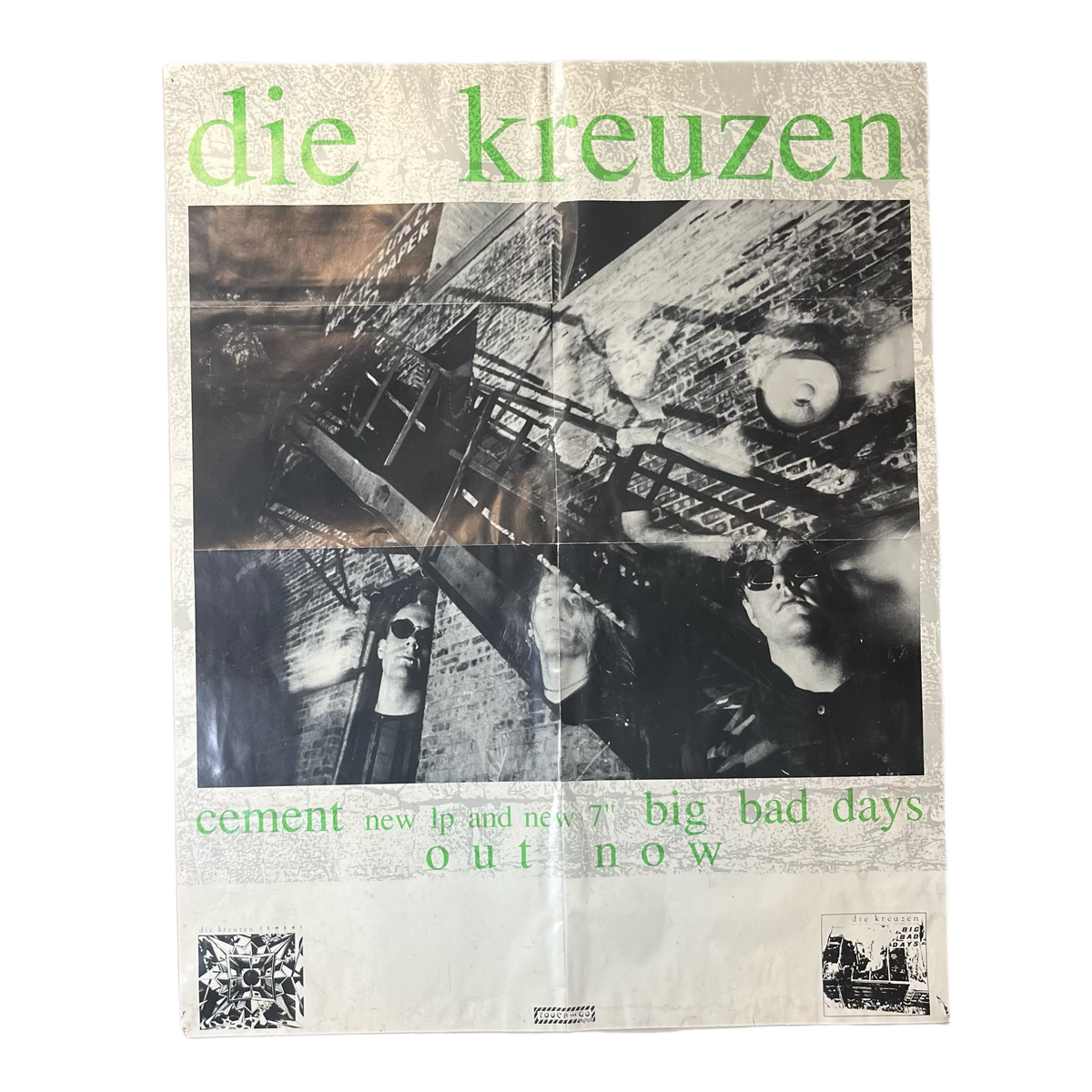 Vintage Die Kreuzen &quot;Cement&quot; Touch And Go Promotional Poster