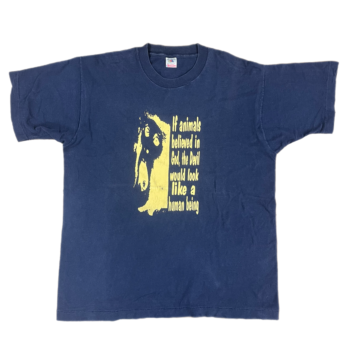 Vintage Animal Defense League &quot;Human Being&quot; T-Shirt