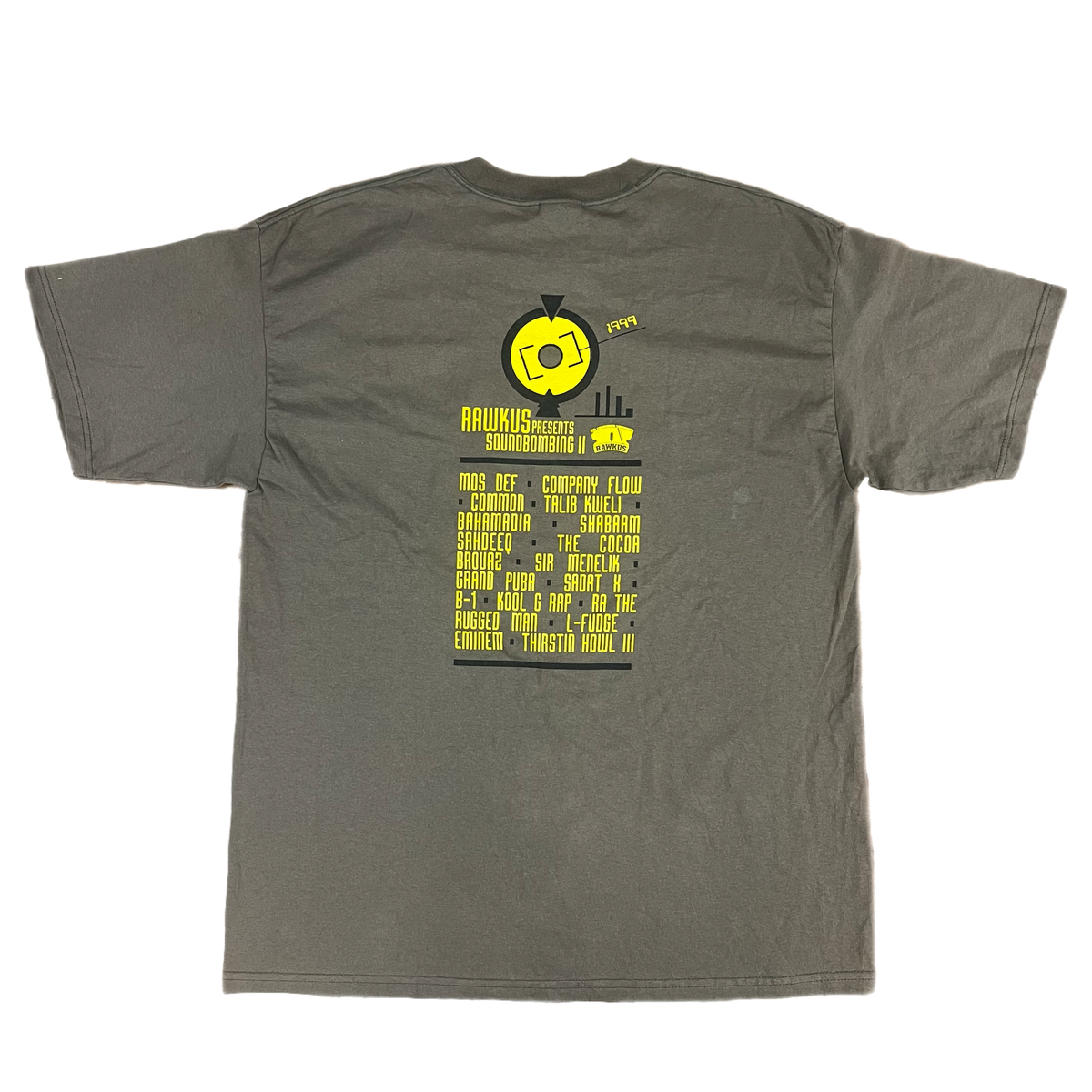 Vintage Rawkus Records Presents "Soundbombing II" 1999 Promotional T-S ...