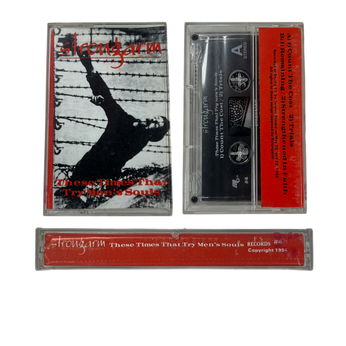 Vintage Strongarm &quot;These Times That Try Men&#39;s Souls&quot; Cassette Tape