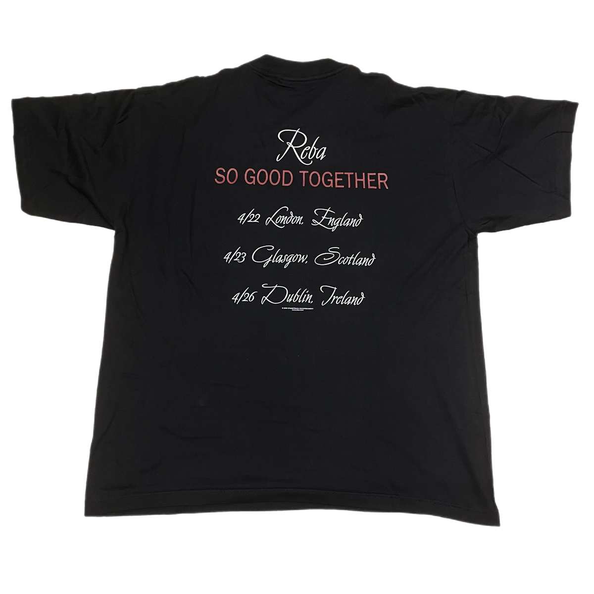 Vintage Reba &quot;So Good Together&quot; UK Tour T-Shirt