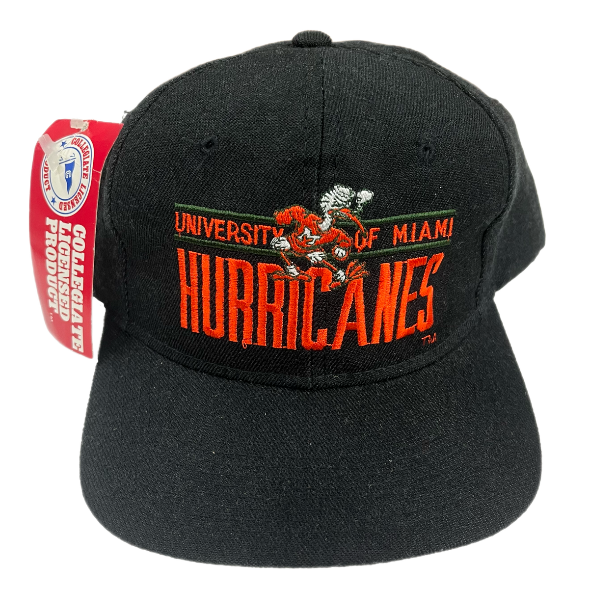 Vintage University Of Miami &quot;Hurricanes&quot; Wool NCAA Snapback Hat