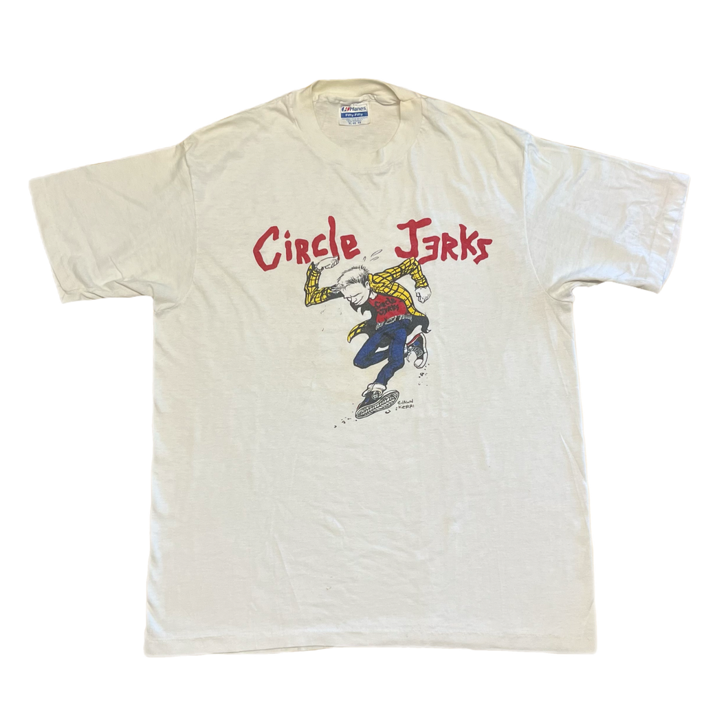 ▪️80’s【CIRCLE JERKS】VINTAGE TEE サークルジャークス vintage 80s CIRCLE JERKS GROUP SEX PUNK ROCK BAND ALBUM