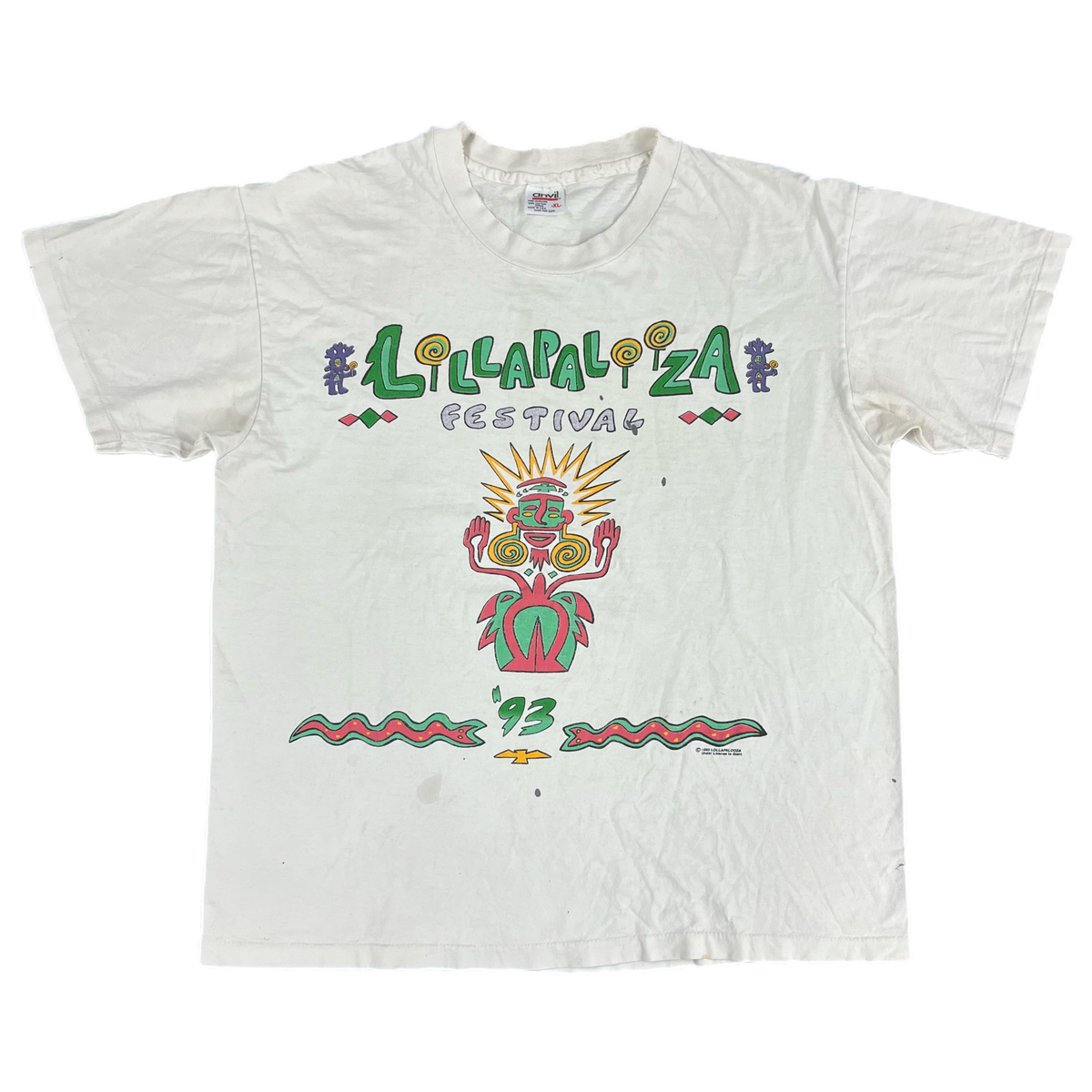 Vintage Lollapalooza &quot;1993&quot; Festival T-Shirt