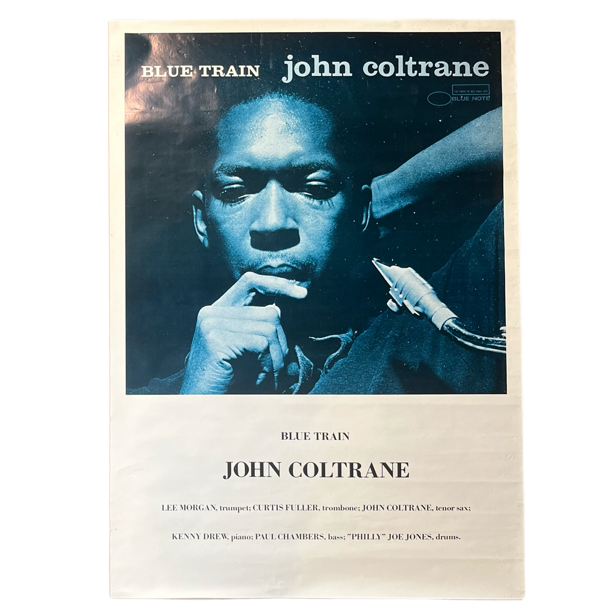 Vintage John Coltrane &quot;Blue Train&quot; Blue Note Promotional Poster