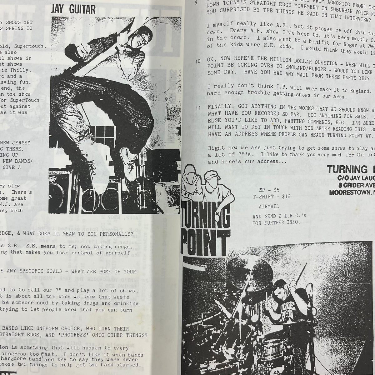 Vintage Punch In The Face &quot;Straight Edge&quot; Zine Issue 1