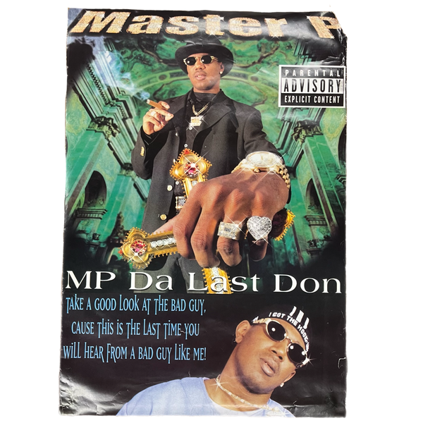 Vintage Master P "MP Da Last Don" No Limit Records Promotional Poster