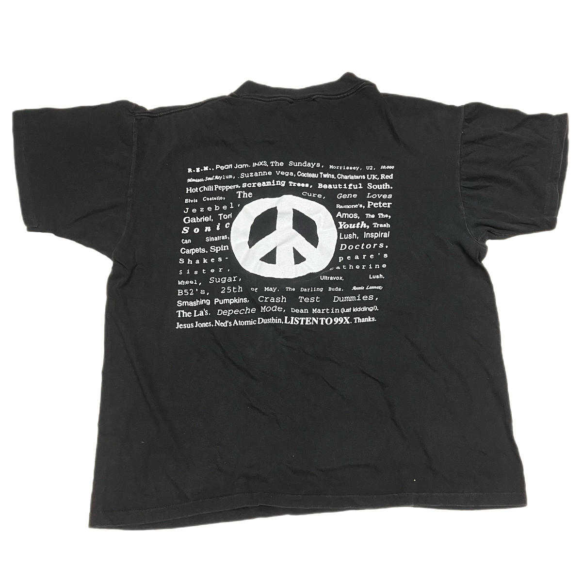 Vintage 99X Atlanta &quot;Peace Symbol&quot; T-Shirt