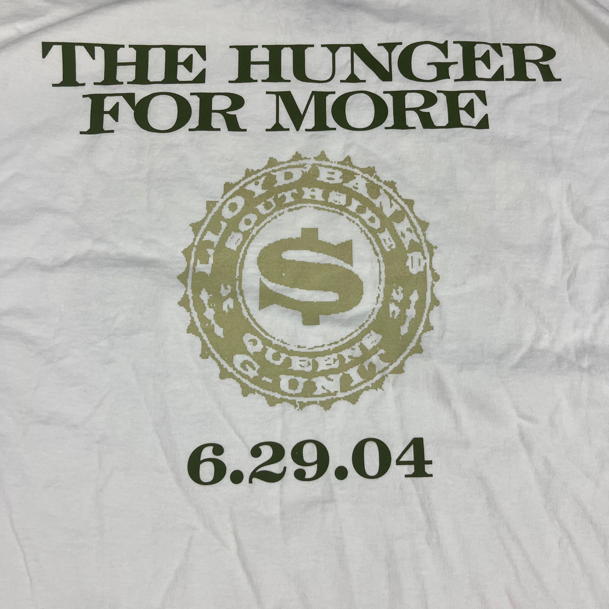 Vintage Lloyd Banks &quot;The Hunger For More&quot; Interscope Records G-Unit T-Shirt